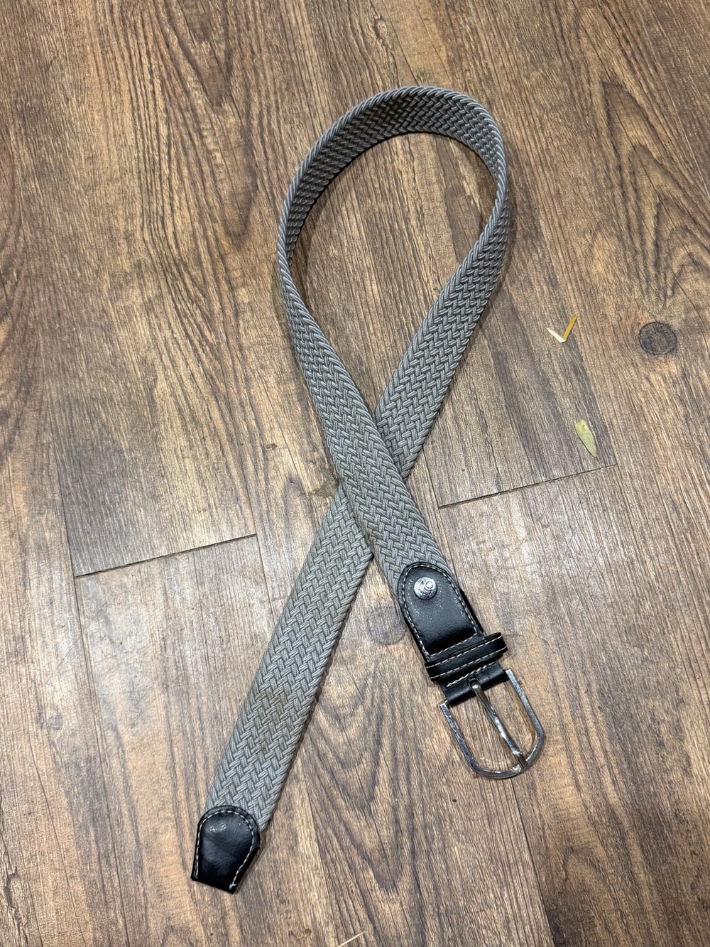 Ovation braided belt grey